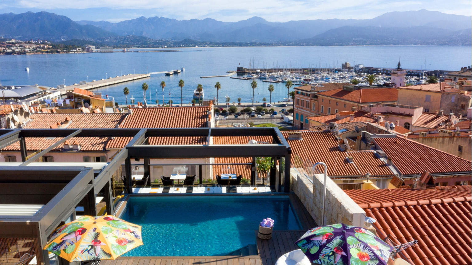 2020- Hôtel Fesch & Spa - Vue resto et piscine